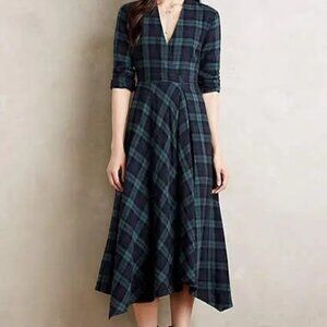 Isabella Sinclair Green Plaid Dress